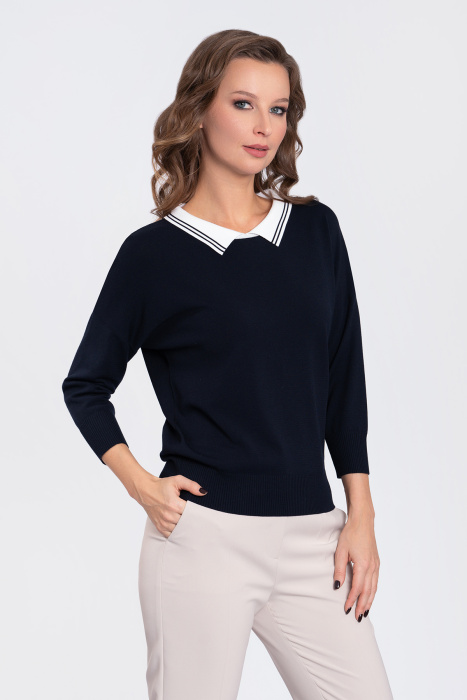 Пуловер GABRIELLA темно-синий