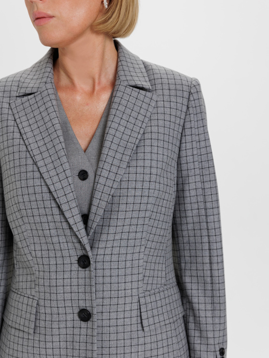 Жакет 2.3.3-138-4 сер./клетка