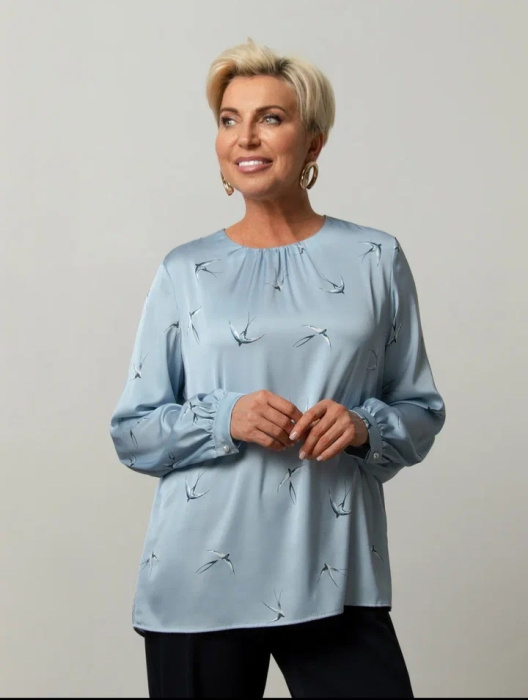 Блуза 2300-0106-02 Голубой