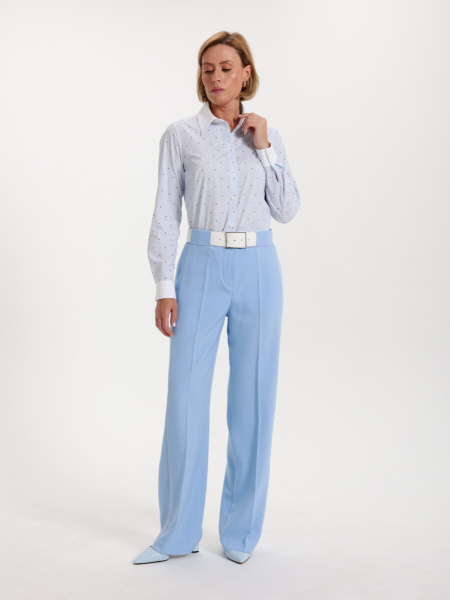 Рубашка 2.73.1-854.1-4 голуб/бел.