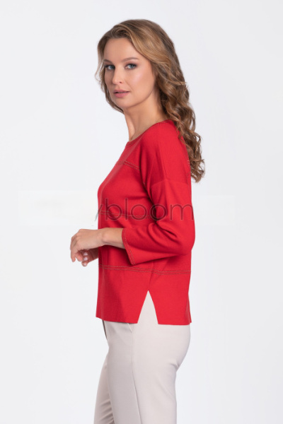 Пуловер BATRES красный