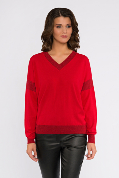 Пуловер HELIKE красный