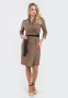 Платье 6366-7 песочный/черный