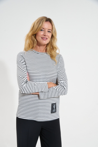 Лонгслив 4.6.2-235-3 бело-черный,