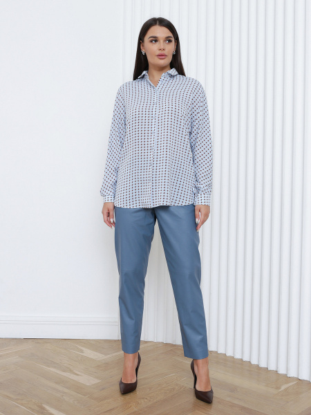 Рубашка 2.73.1-362-2 голубой прин