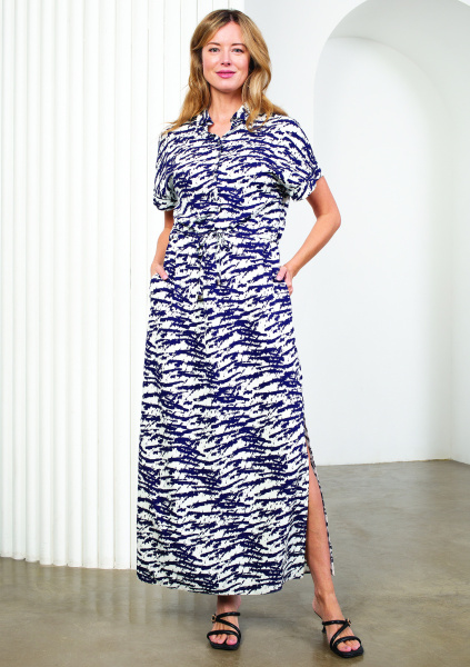 Платье 2.1.1-782-3 молочно-синий