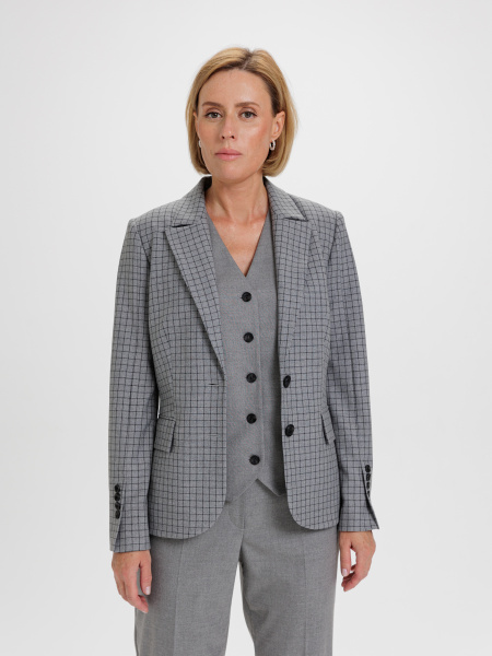 Жакет 2.3.3-138-4 сер./клетка