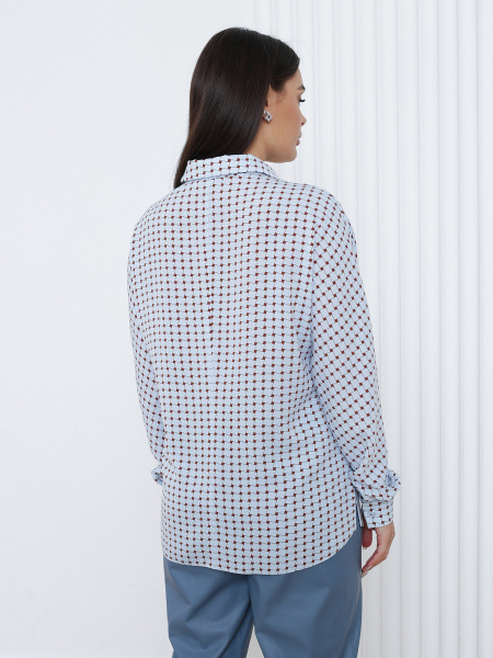 Рубашка 2.73.1-362-2 голубой прин