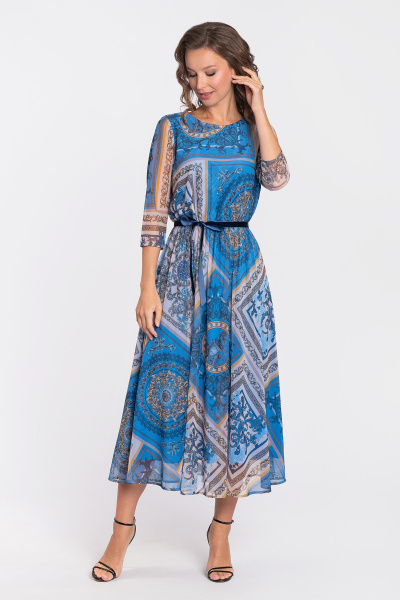 Платье 01-3786-13 голубой