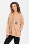 Кардиган BD5273 бежевый