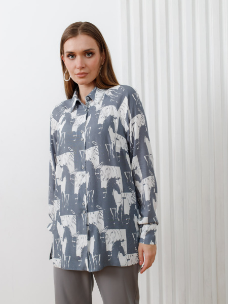 Рубашка 2.73.1-839-3 сер.принт