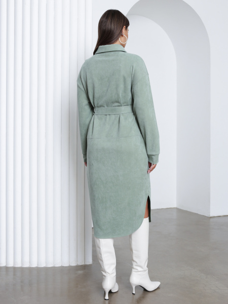 Платье 4.1.2-802-2 зеленый, замш