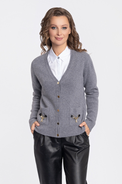 Кардиган BD5374 серый