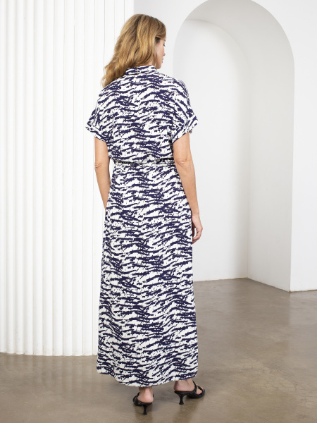 Платье 2.1.1-782-3 молочно-синий