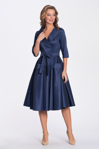 Платье 01-3430-01/23 темно-синий