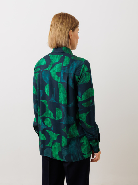 Рубашка 2.73.1-838-3 тёмно-зелены