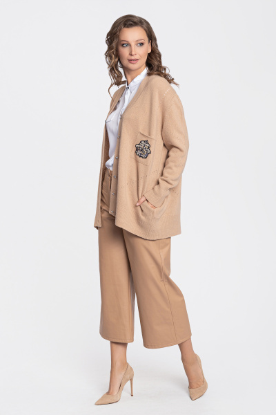 Кардиган BD5273 бежевый