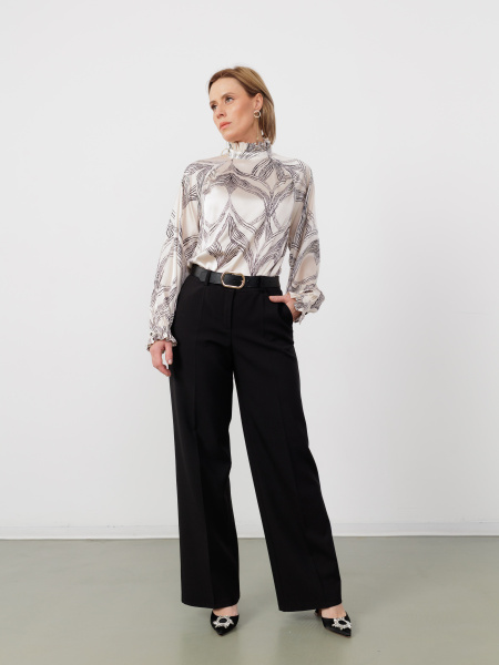 Блуза 2.7.3-848-3 черн.граф.