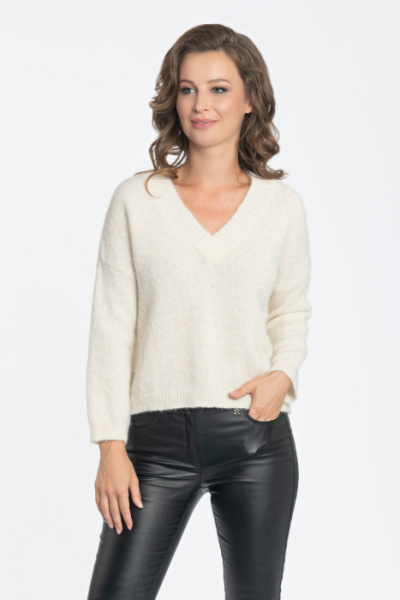 Пуловер BD5171 белый