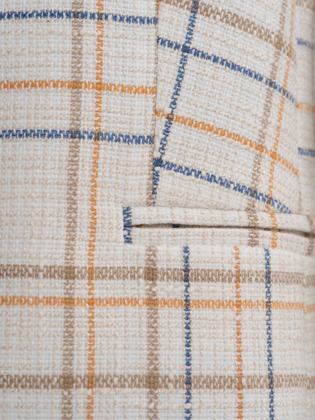 Жакет 2.3.1-101-3 молочный/клет