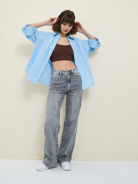 Джинсы MR465 Сине-серый