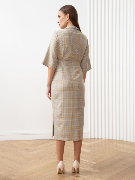 Платье 2.1.2-780-3 бежевый клетк