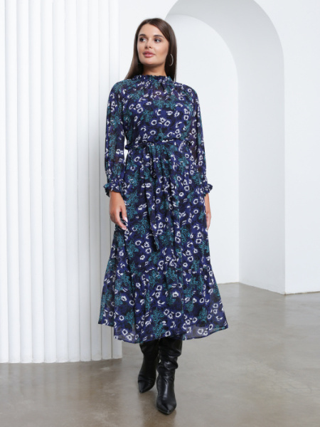 Платье 2.1.1-808-2 темно-синий