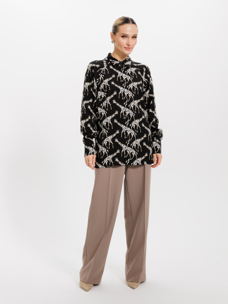 Рубашка 2.73.1-839-4 черн.жирафы