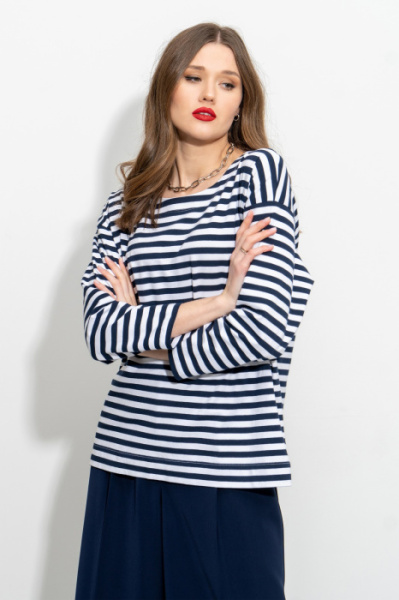 Лонгслив 13.1335.222 Сине-Белая по