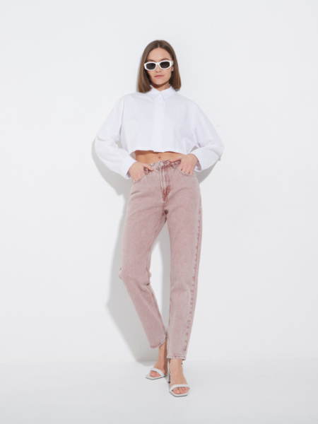 Джинсы MR19267 Розовый