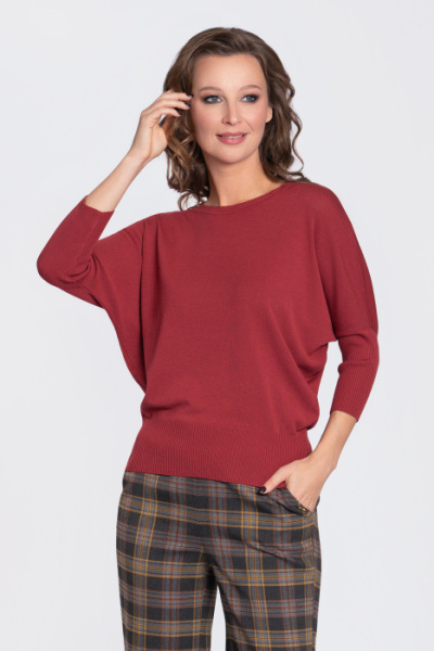 Пуловер SARA терракот