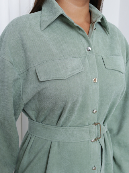 Платье 4.1.2-802-2 зеленый, замш